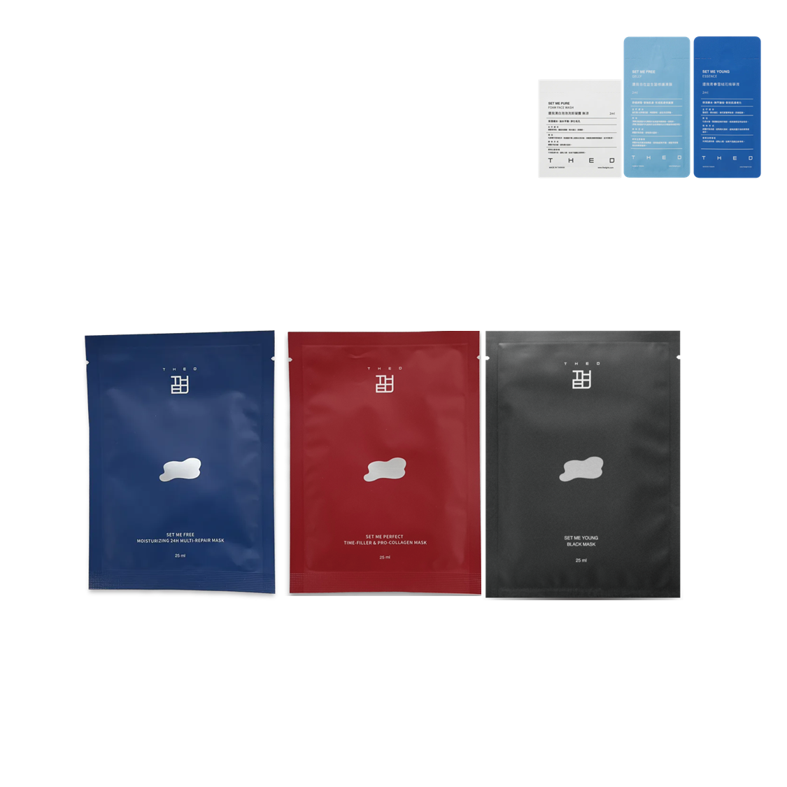 每人限購1組｜全效平衡導膜體驗組｜贈泡泡洗卸1包+益生菌凍膜1包+雪絨花精華1包