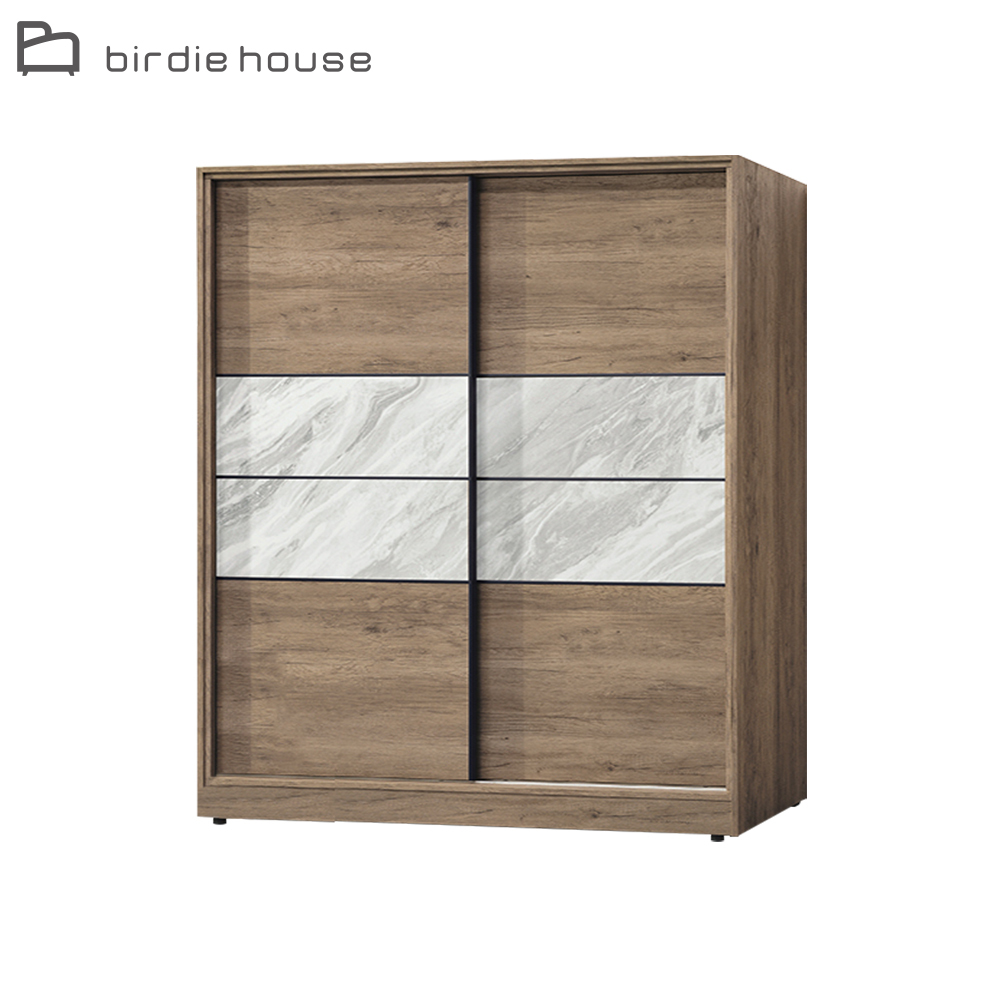 柏蒂家居-卡米爾5尺推門衣櫃/衣櫥