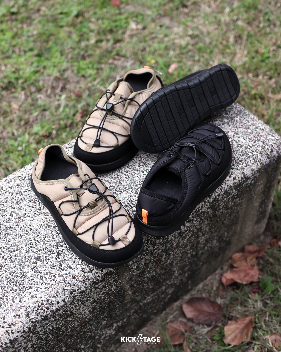 BUMPY WINTER 黑色 卡其色 可收納束繩 保暖 支撐 機能 包覆 恢復 拖鞋【RF04830】