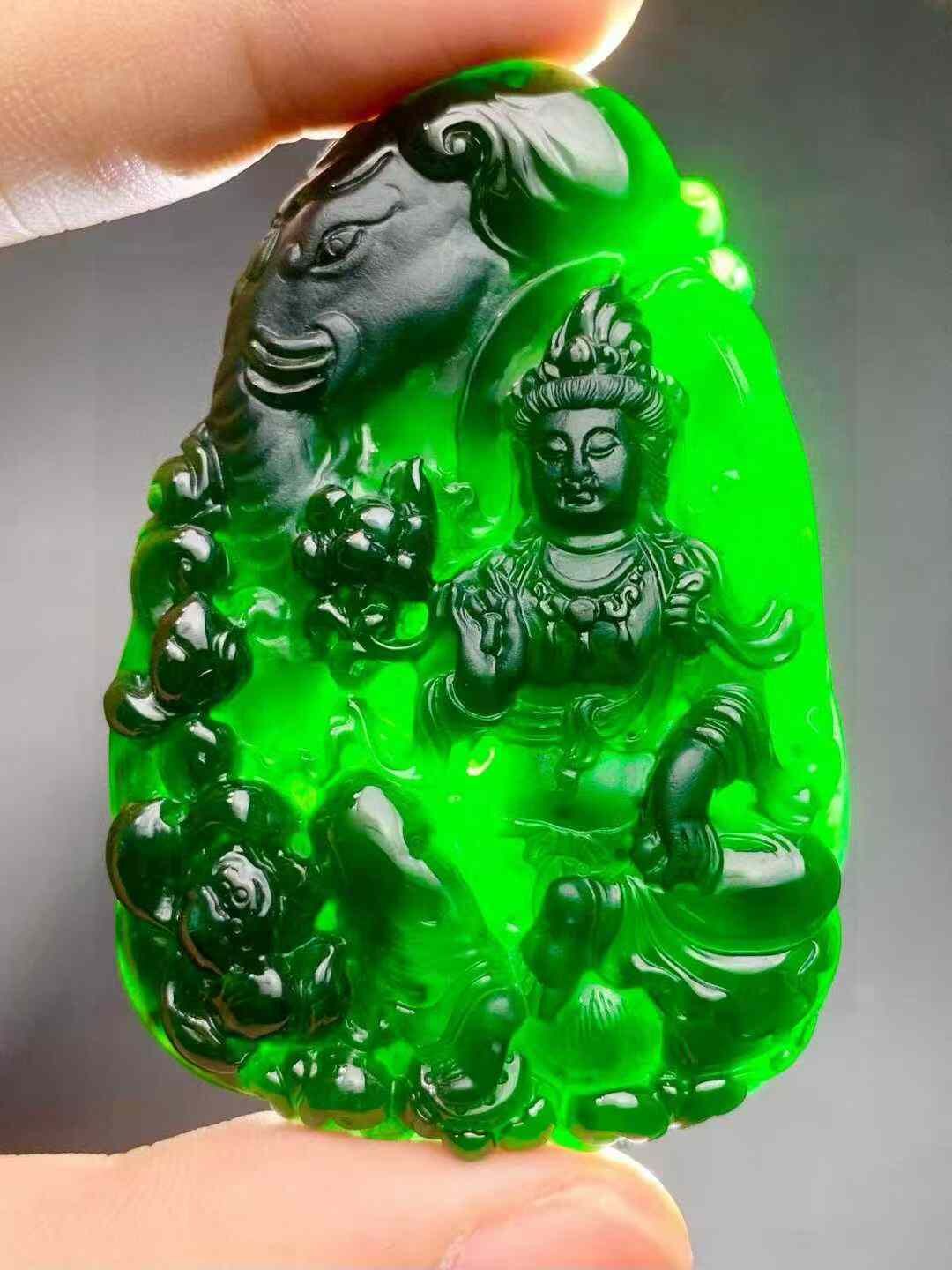 1235955 翡翠墨翠普賢菩薩