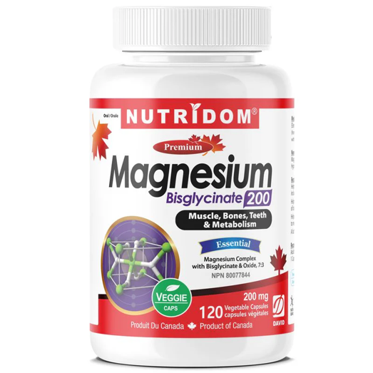 C16 NUTRIDOM MAGNESIUM 甘氨酸鎂 200mg  (120粒裝)