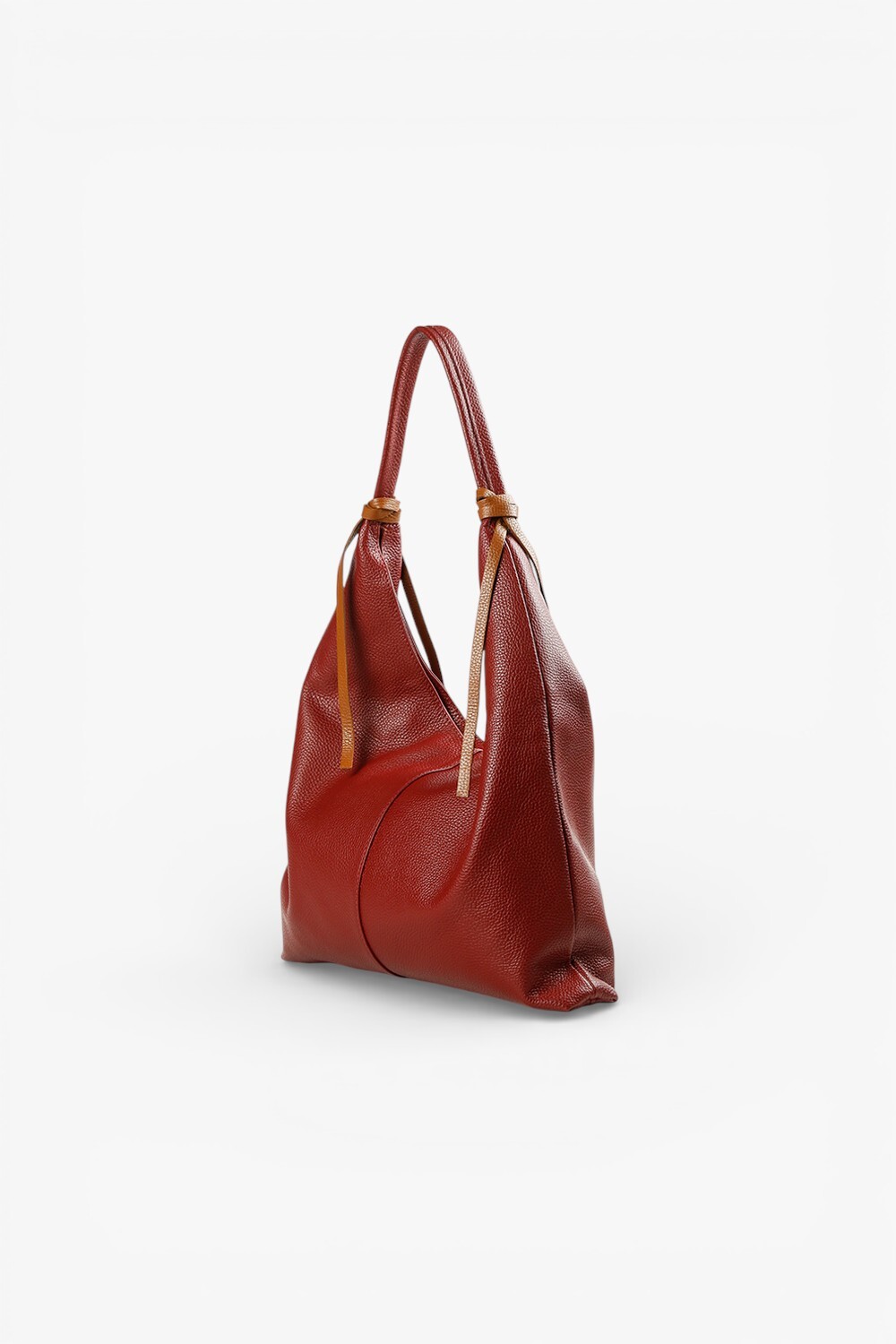 Elisa 義大利真皮肩背托特包 紅色