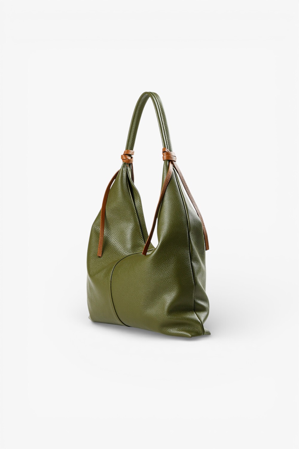 Elisa 義大利真皮肩背托特包 綠色