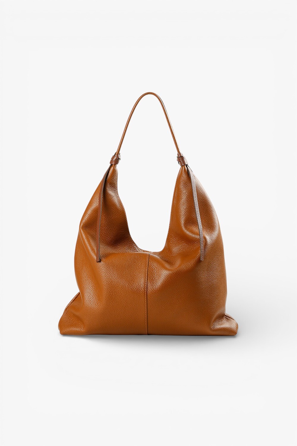 Elisa 義大利真皮肩背托特包 棕色