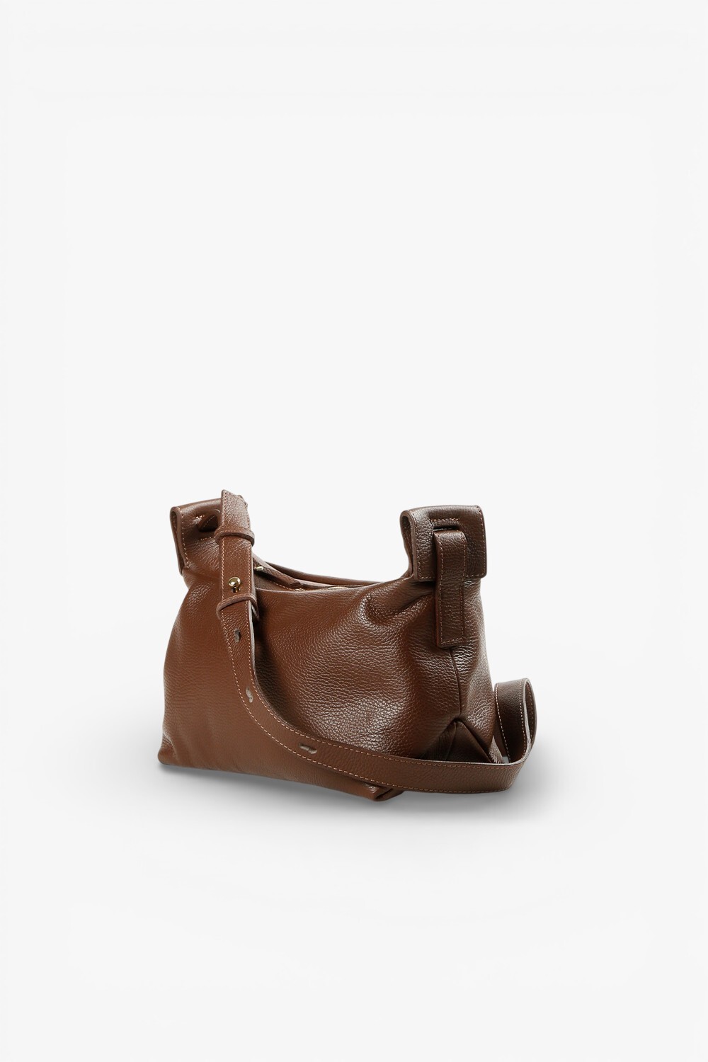 Sheeran 義大利真皮側背包 咖啡