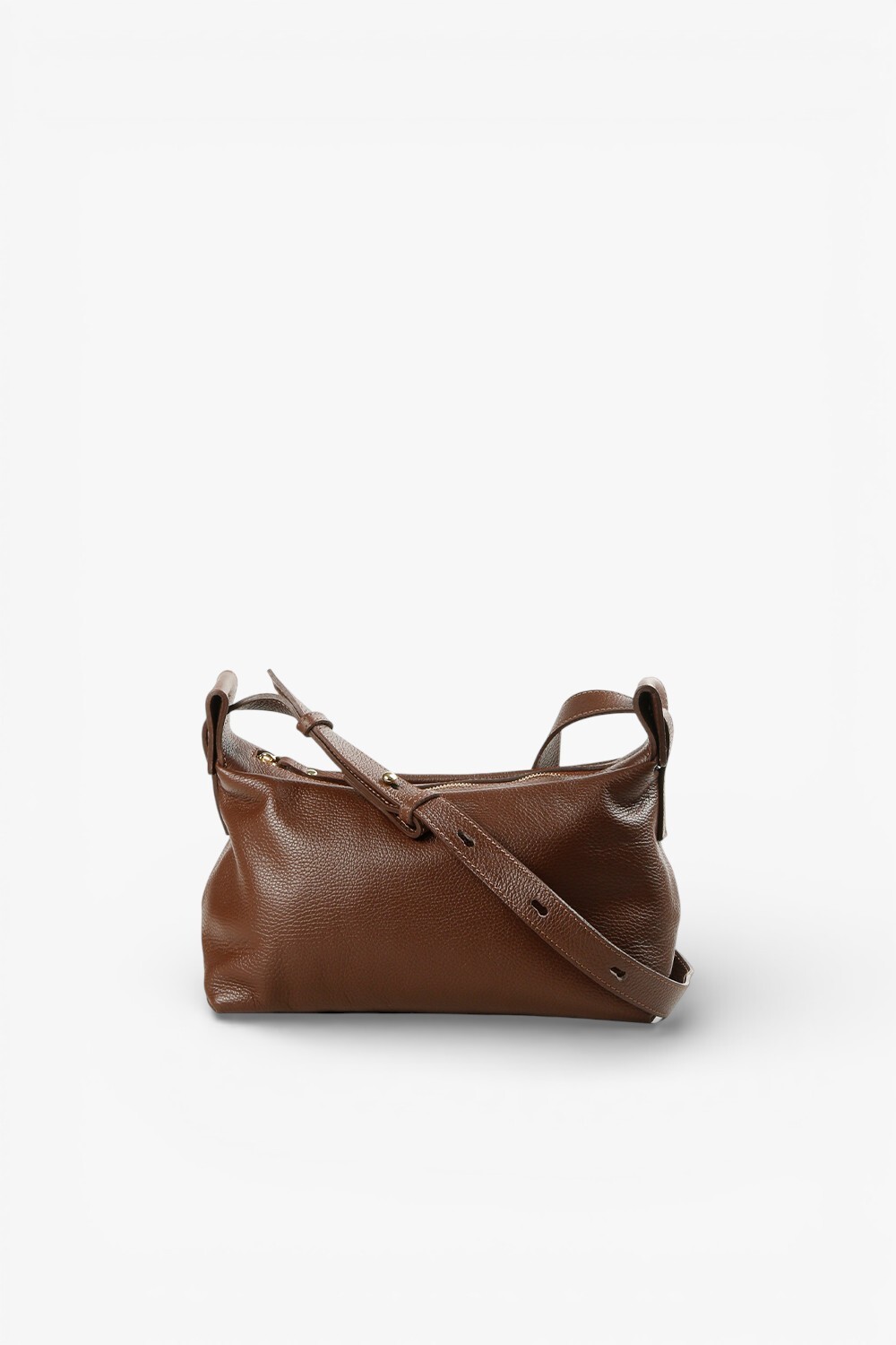 Sheeran 義大利真皮側背包 咖啡