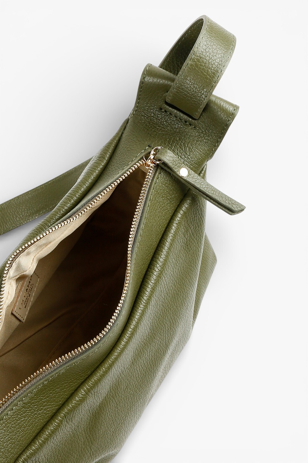 Sheeran 義大利真皮側背包 綠色