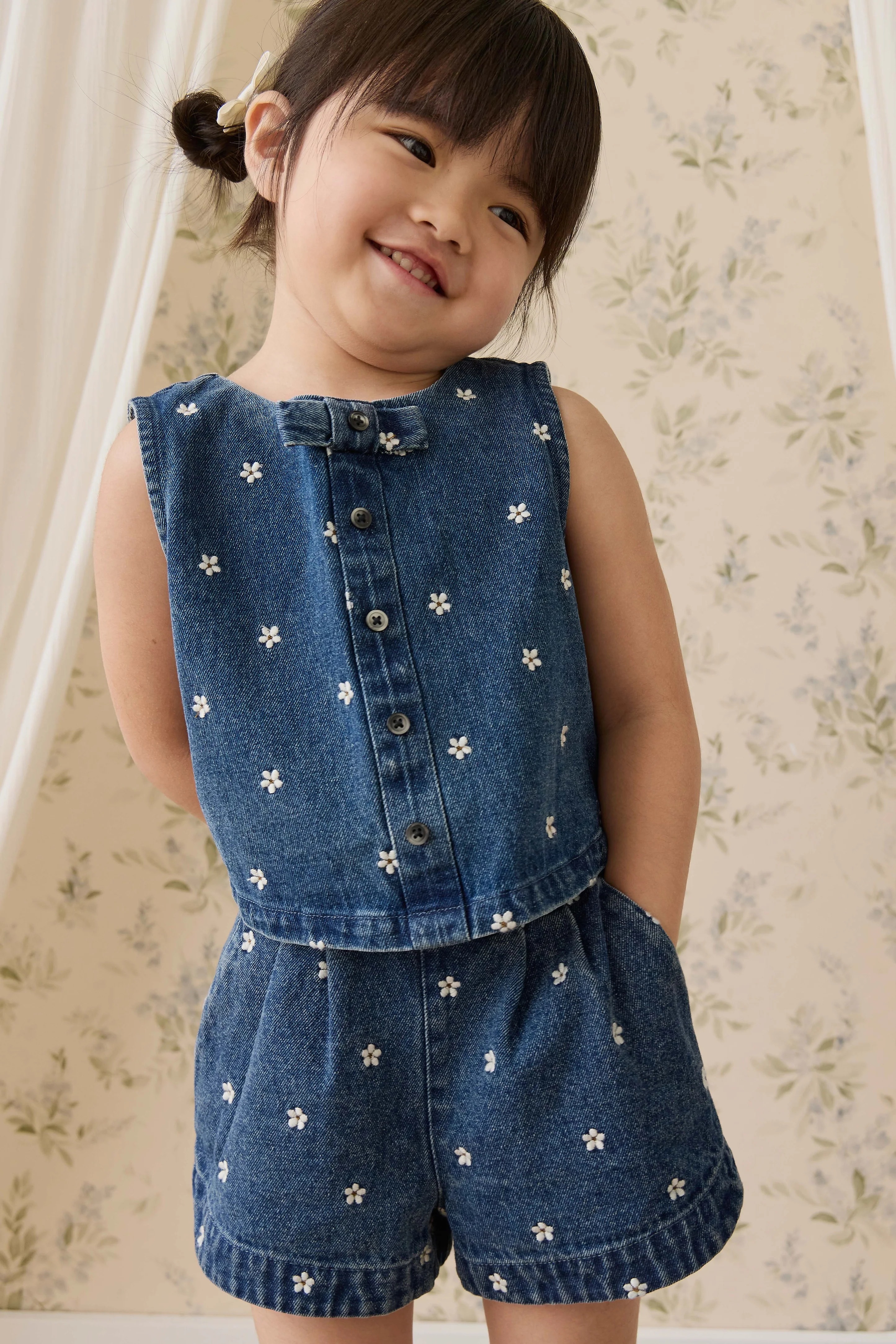 【預購】JAMIE KAY -Jardine Short（Josie Floral Denim）