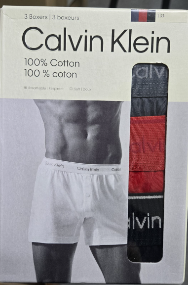 [S] CALVIN KLEIN CALVIN KLEIN BOXER 3 PCS COTTON  4300119267, NB4005058  (SCK827)