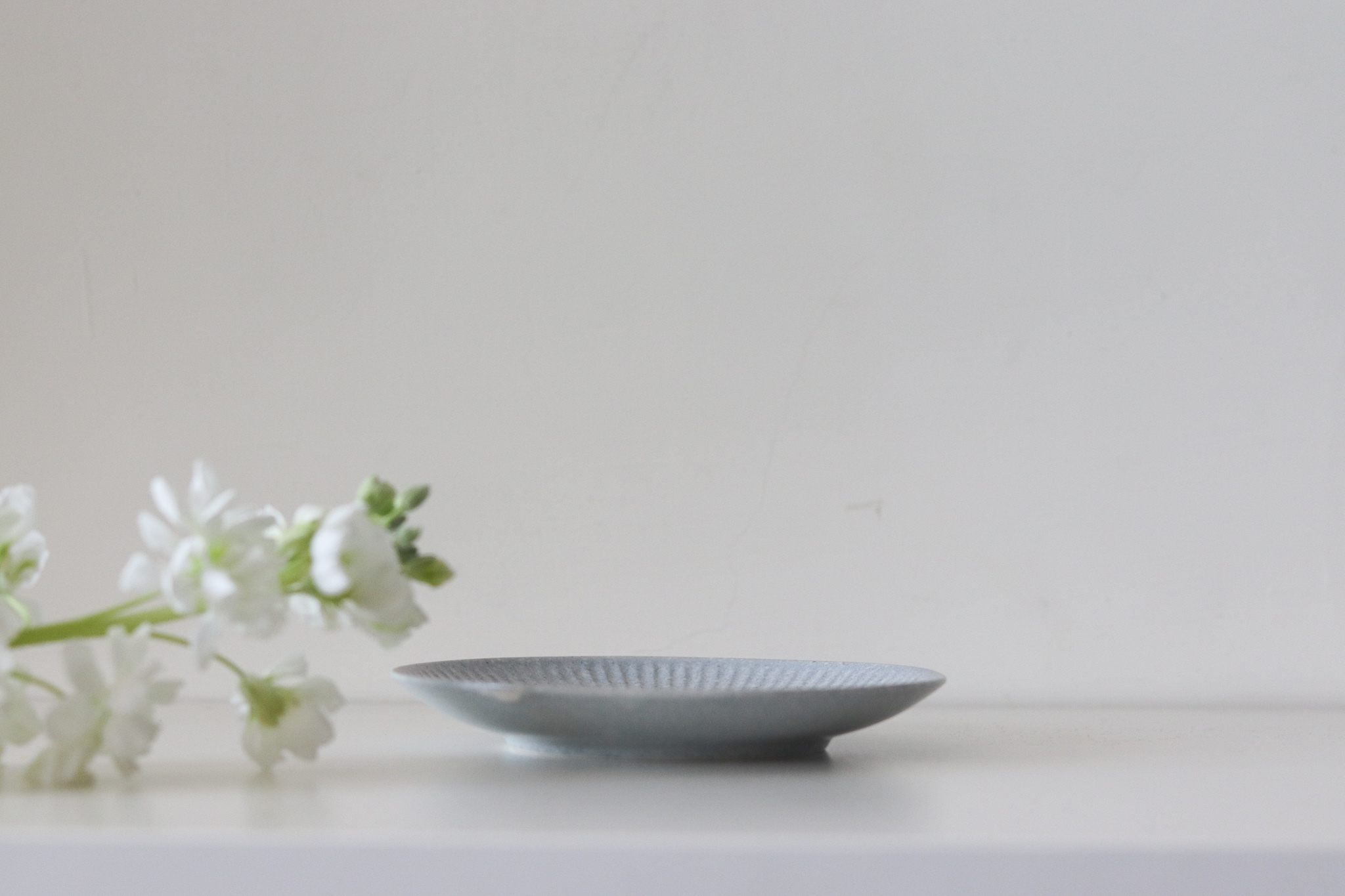 日本 美濃燒 削十草 甜點盤