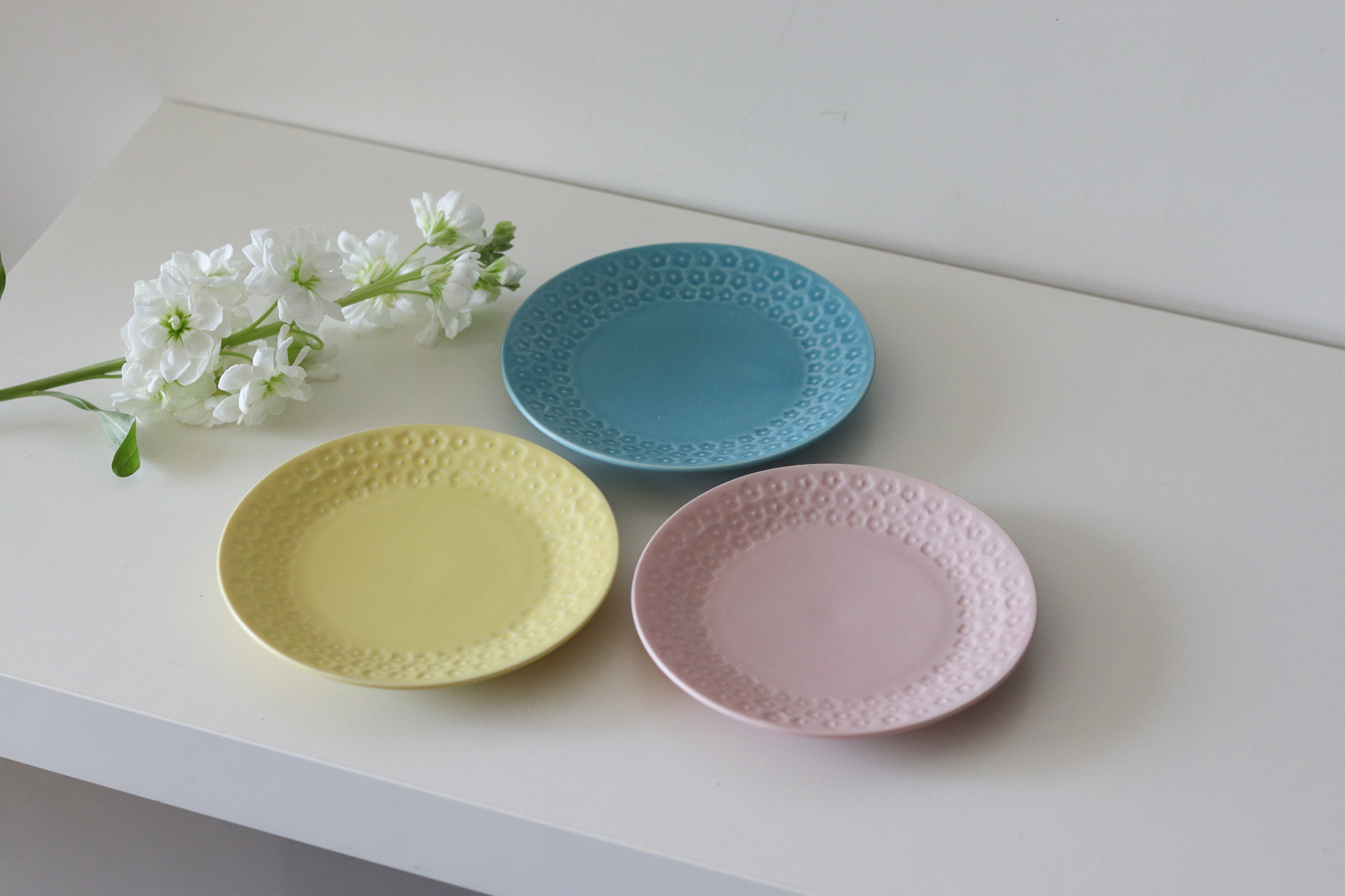 日本 美濃燒 Kobana 小花 甜點盤