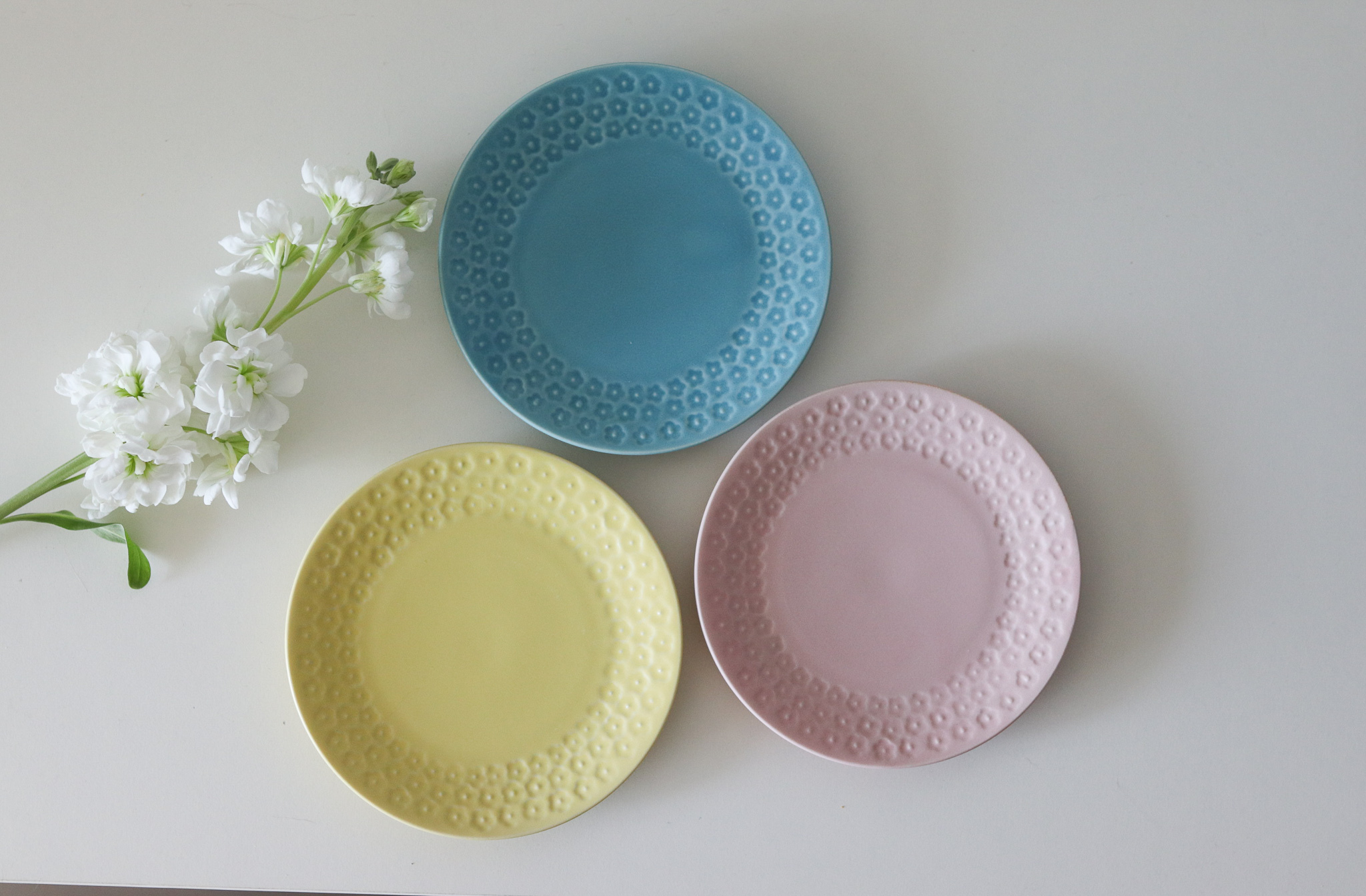 日本 美濃燒 Kobana 小花 甜點盤