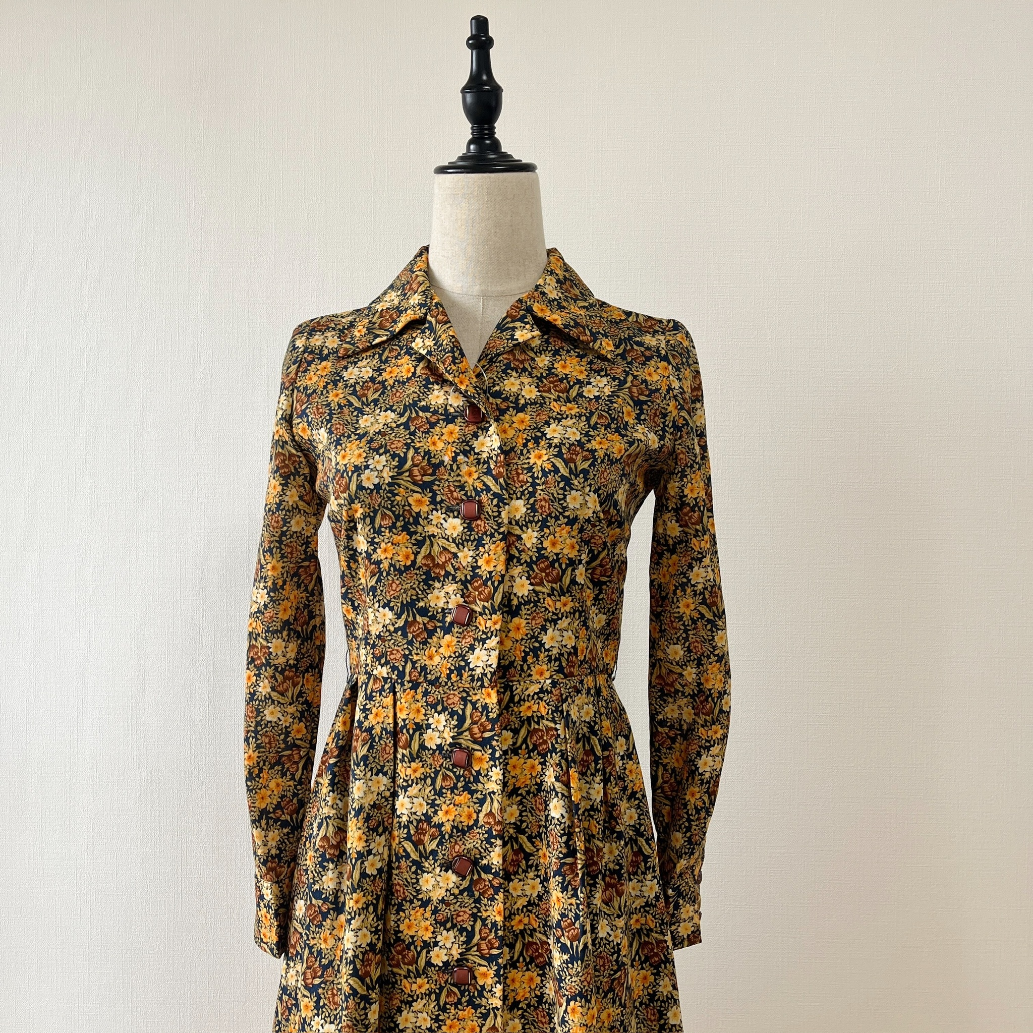 舊時花海古著連身裙