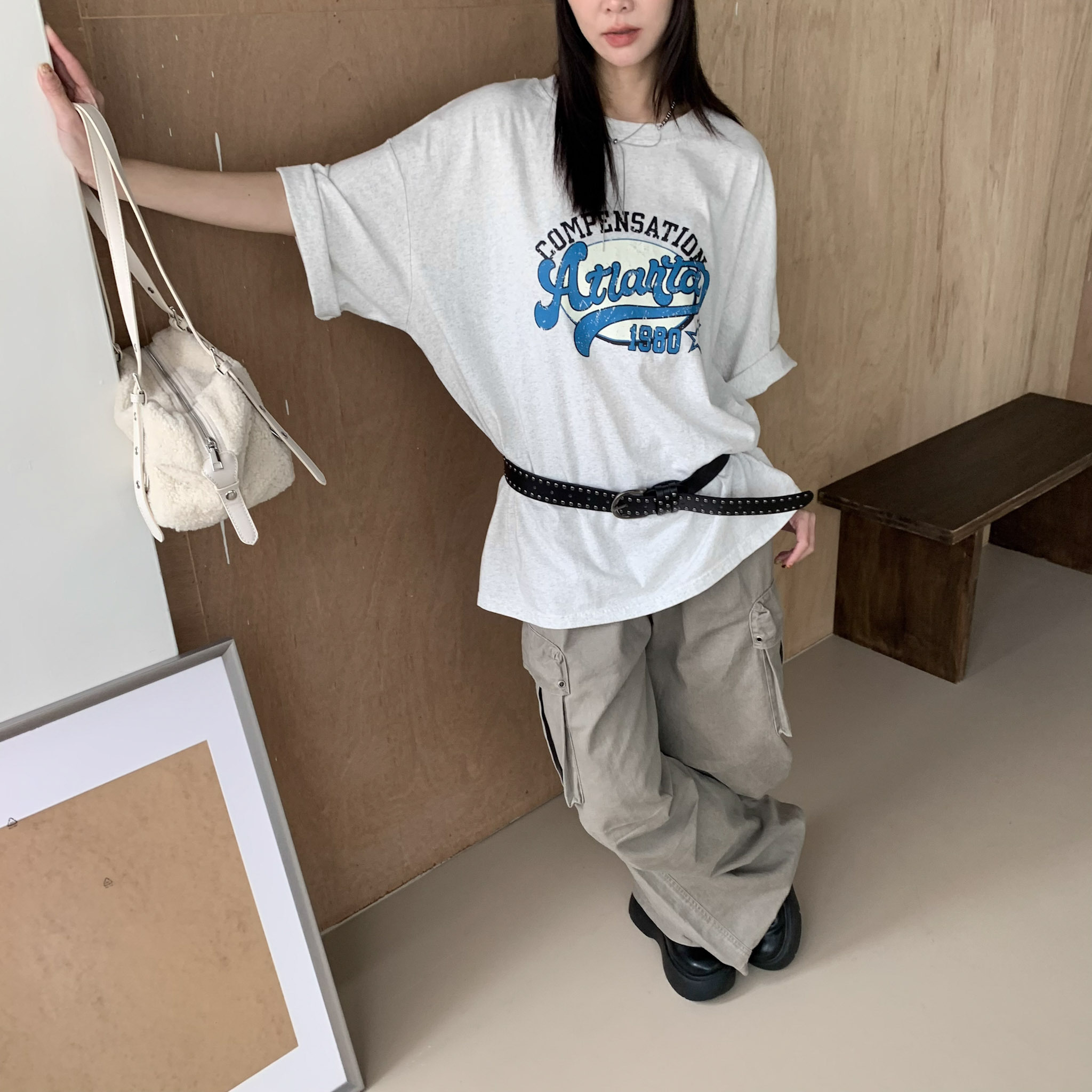 ISA_Atlanta Vintage Vibe 美式做舊字母TEE_61062