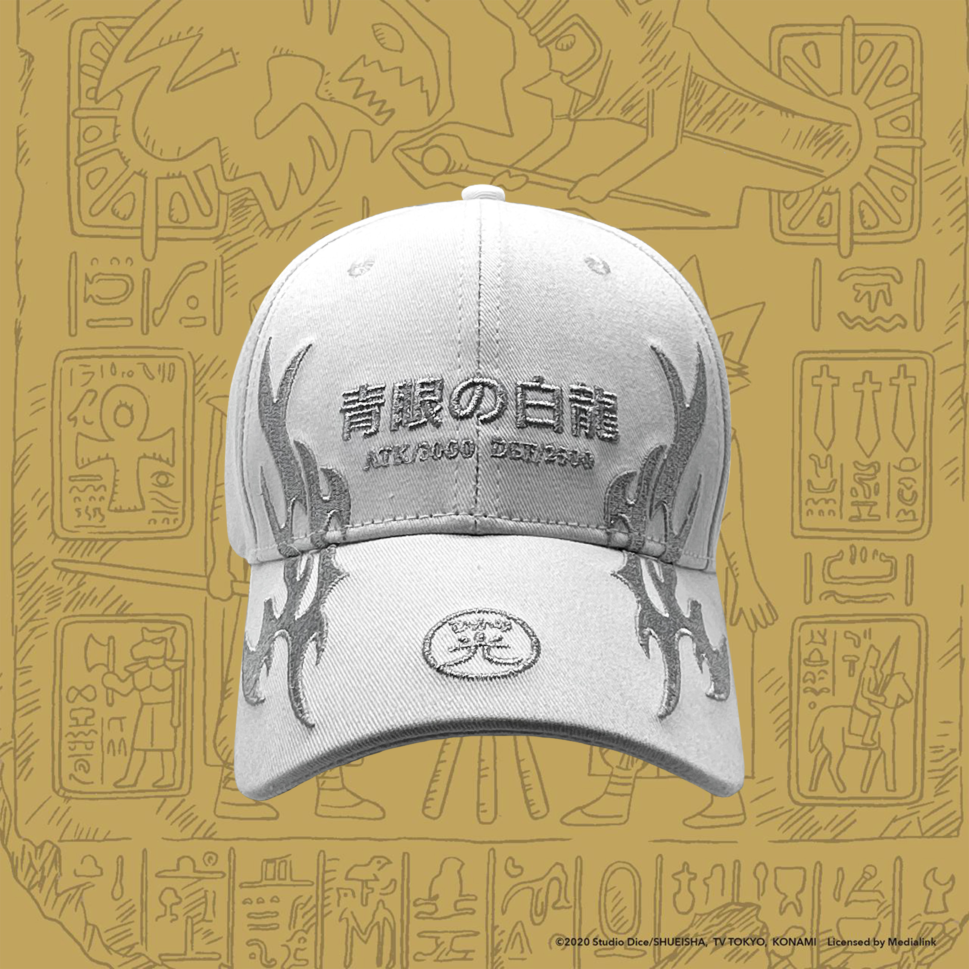 GEEKY x 遊戲王青眼白龍彎帽-白