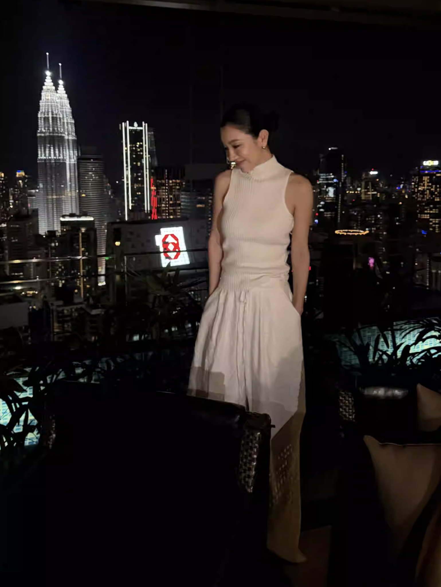 時髦感高領羊毛針織背心上衣-S-L / 2色 (Elegant & Love)