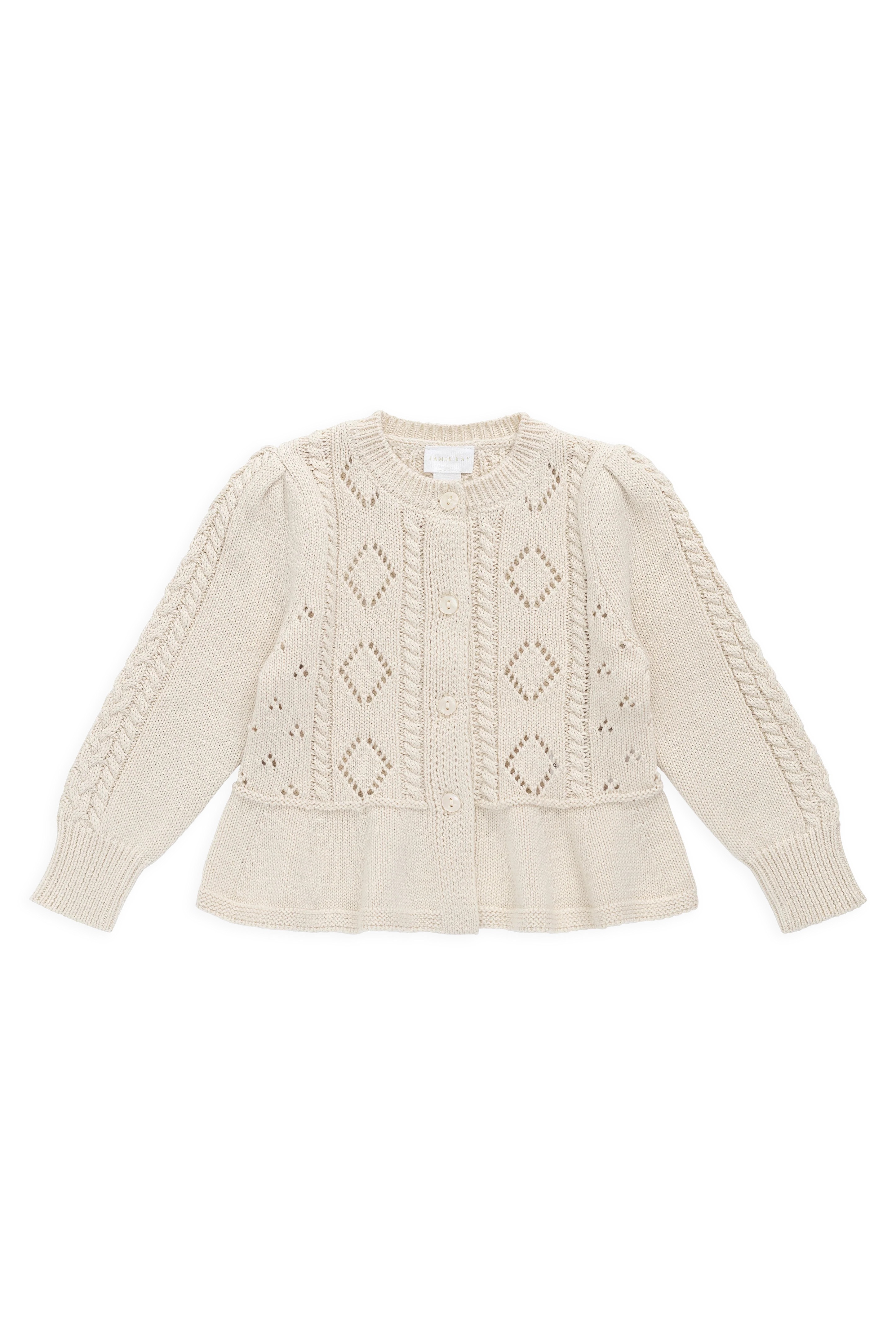 【預購】JAMIE KAY -Annabelle Cardigan（Vanilla）