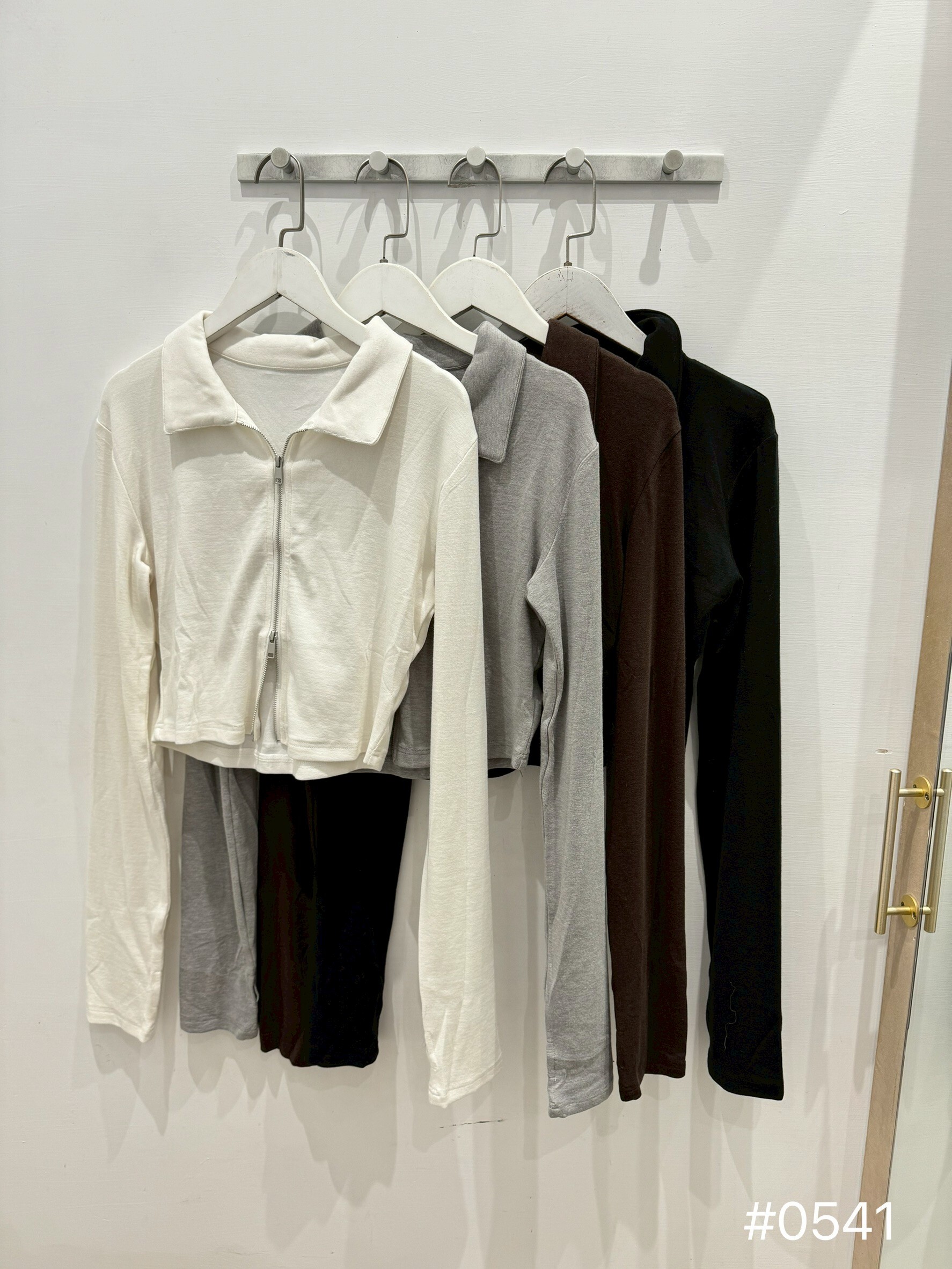 超舒適~雙拉鍊棉料拉鍊上衣