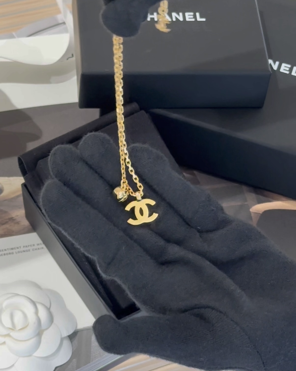 CHANEL｜26P LOGO 鑽金項鍊