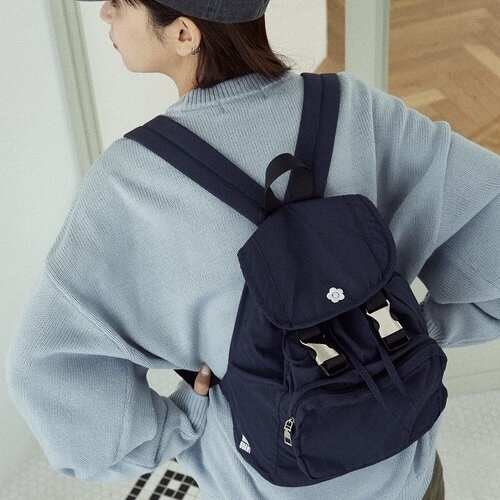 MARY QUANT × PUBLUX 小花刺繡 尼龍 後背包 日本代購 98066705