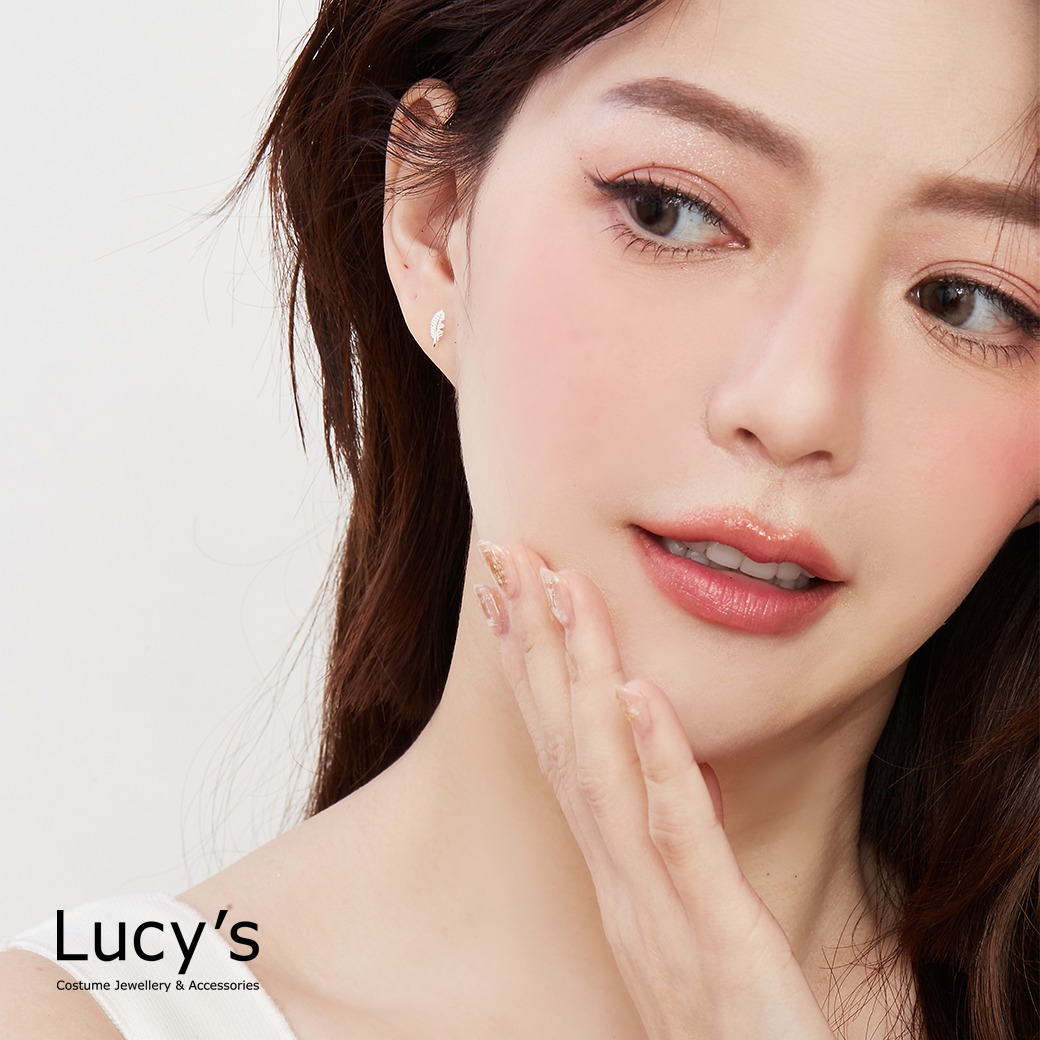 925純銀〔輕銀系列〕葉片 耳環 (126466)