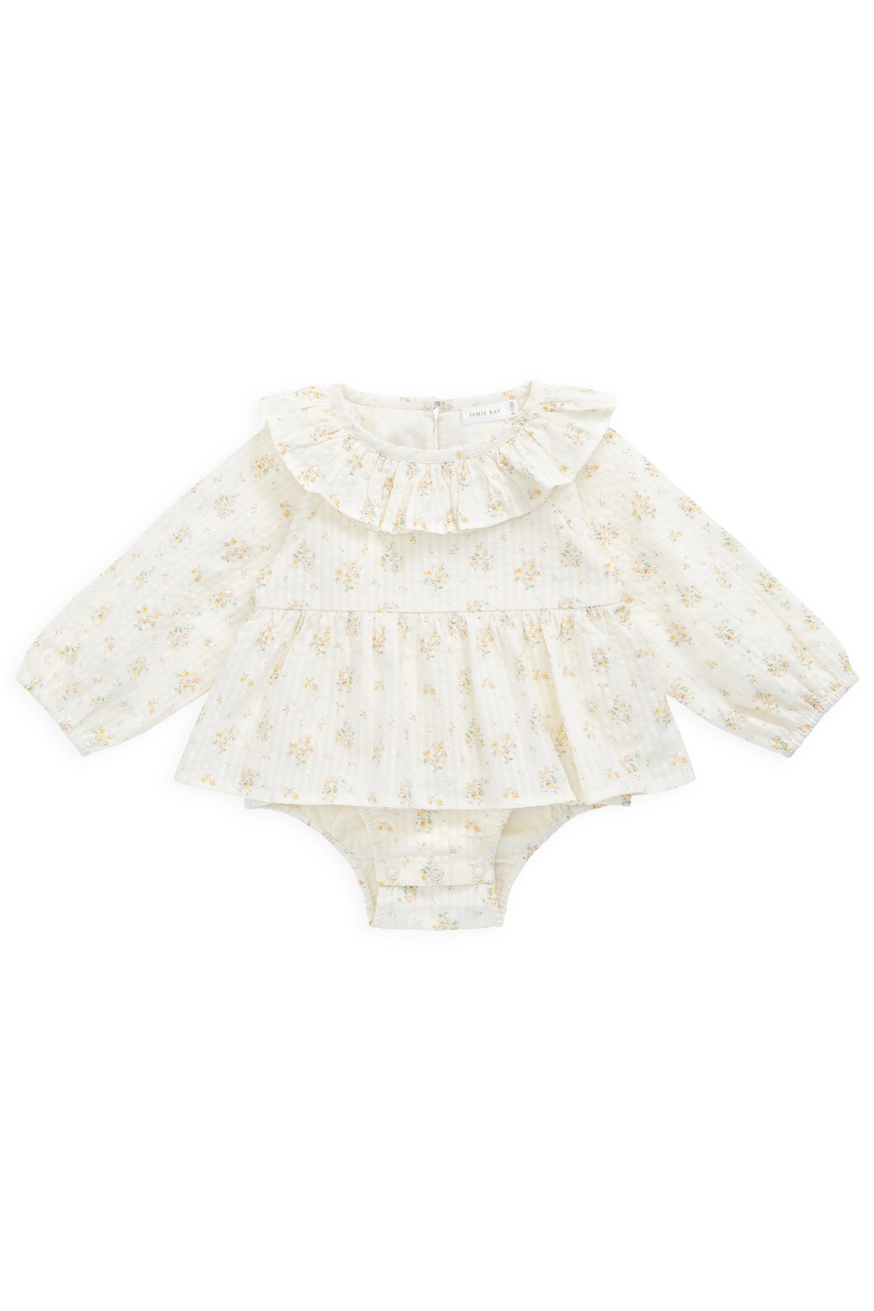 【預購】JAMIE KAY -Organic Cotton Cecil Playsuit（Justine Parchment）