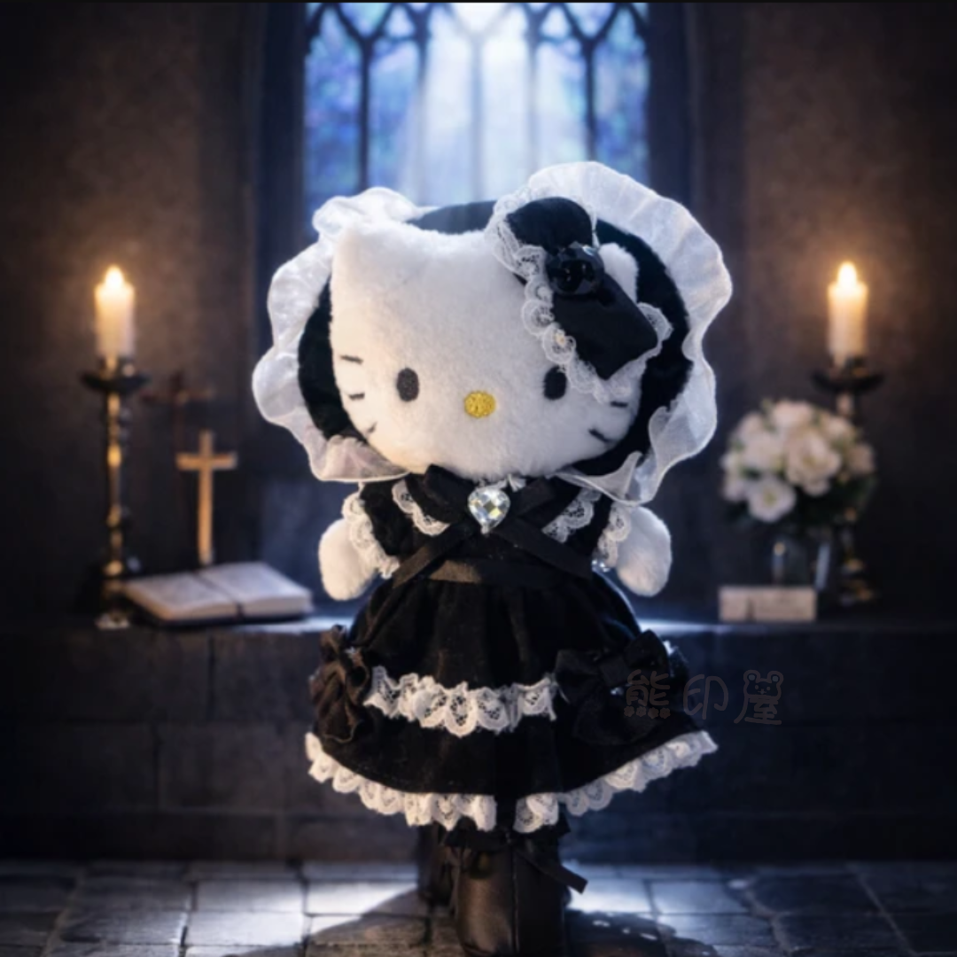 Hello Kitty Lolita 長腿款毛公仔吊飾 掛飾 [平行進口]