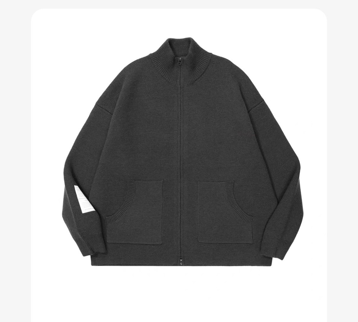 Unbent 針織拉鍊立領毛衣