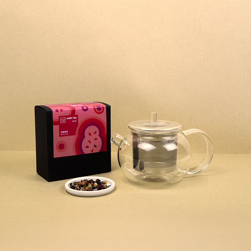 茶席收藏組_圓月壺x百香果茶組