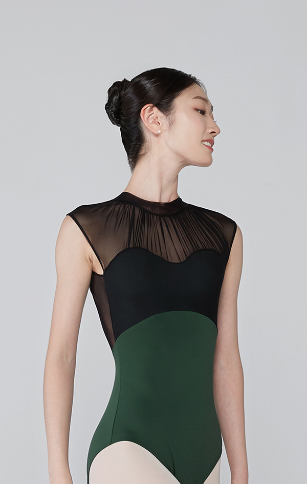 韓國 Byplie【BY-Gathered 高領背心舞衣】