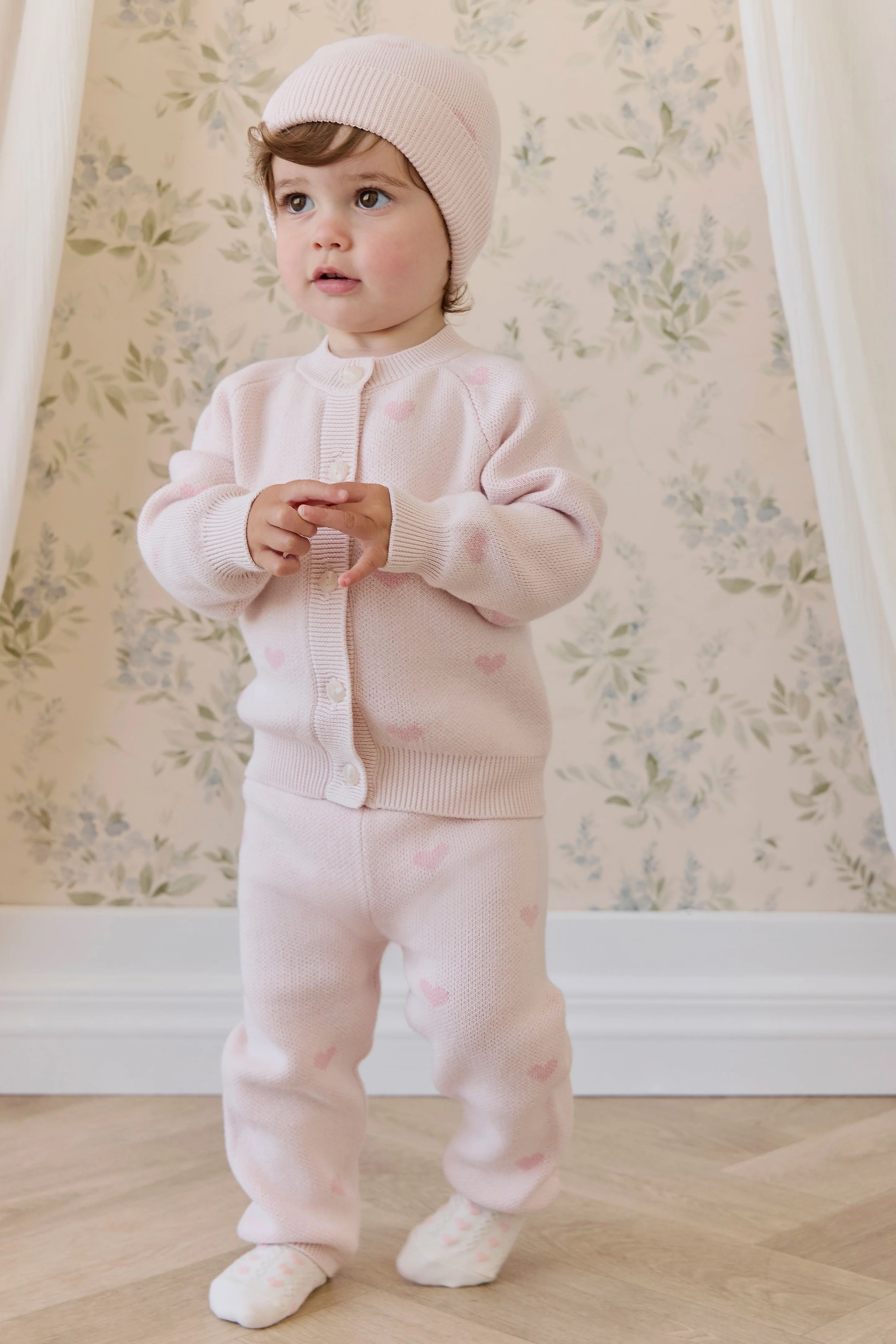 【預購】JAMIE KAY -Kate Legging（Kate Heart Jacquard Cotton Candy）