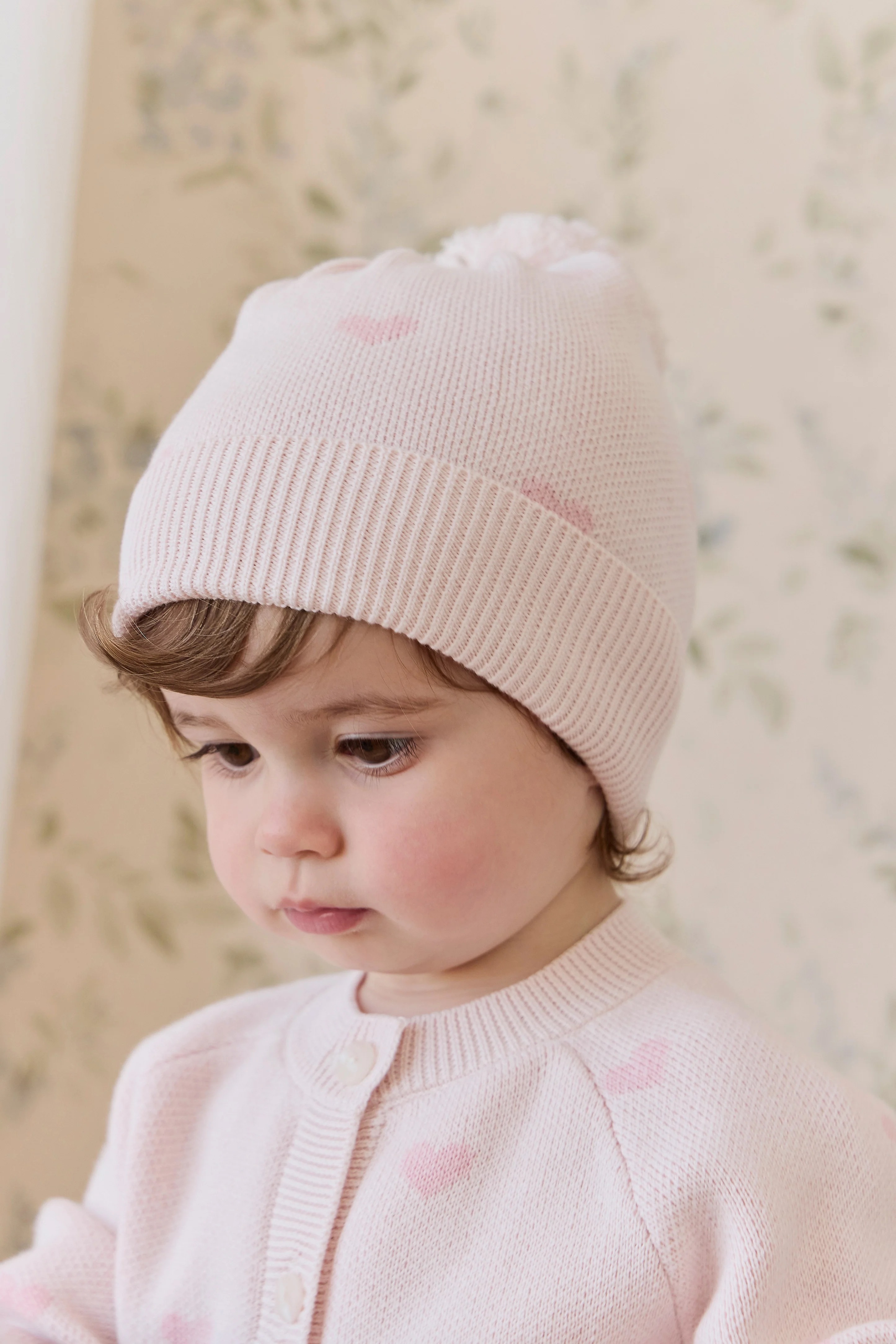 【預購】JAMIE KAY -Kate Hat（Kate Heart Jacquard Cotton Candy）