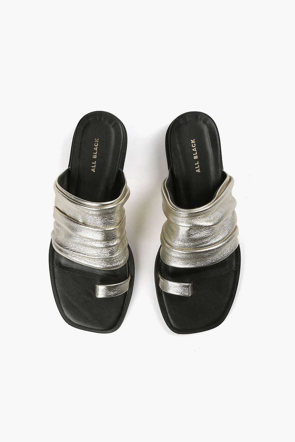 Gathered Slide 抓皺設計底台涼鞋