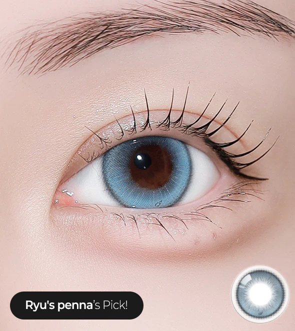 OLOLA Ryu's 1 Month Sky Muse Blue｜月拋彩妝矽水凝膠隱形眼鏡｜每盒2片