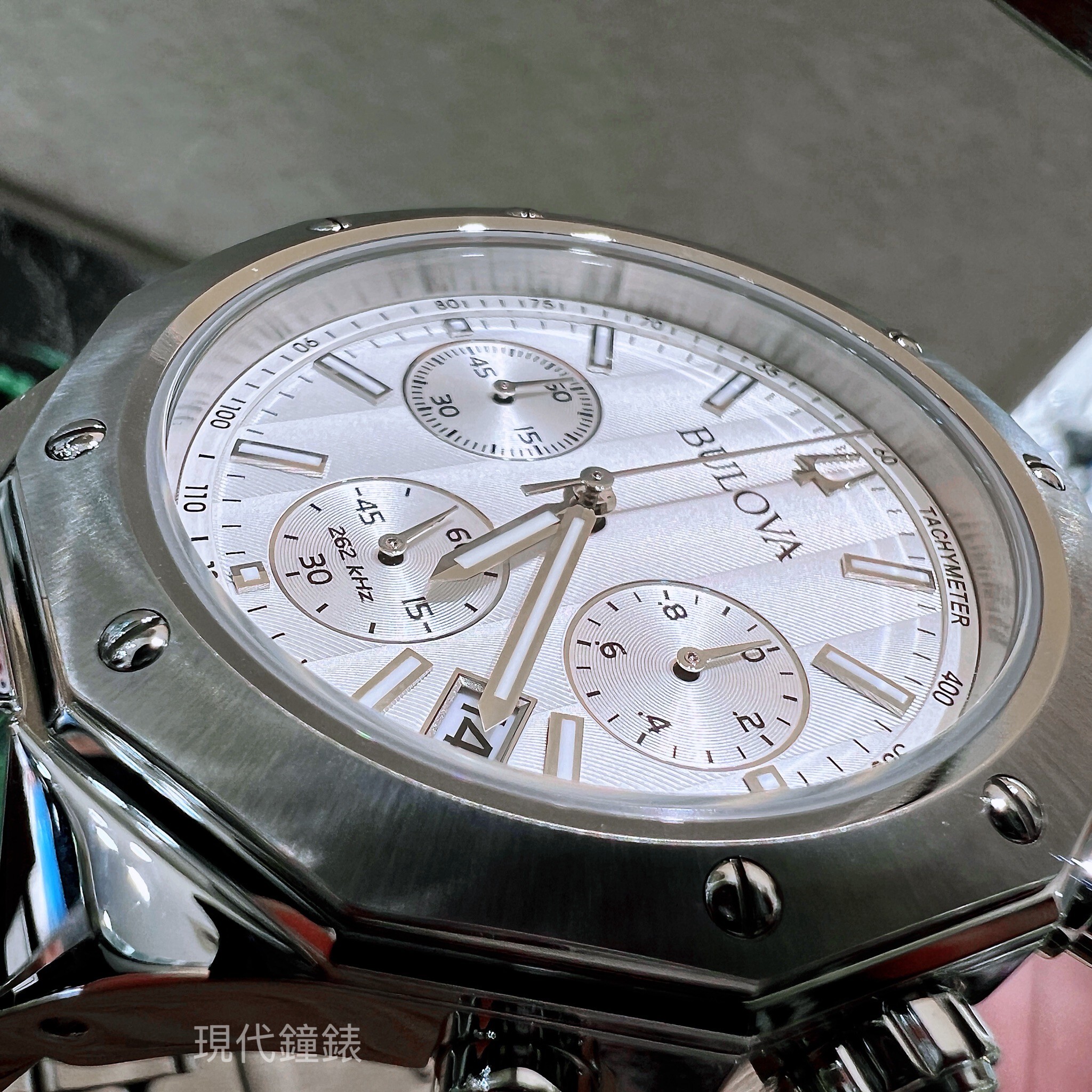 【BULOVA 寶路華】Marine Star 海洋之星八角計時腕錶 96B408 44mm 現代鐘錶