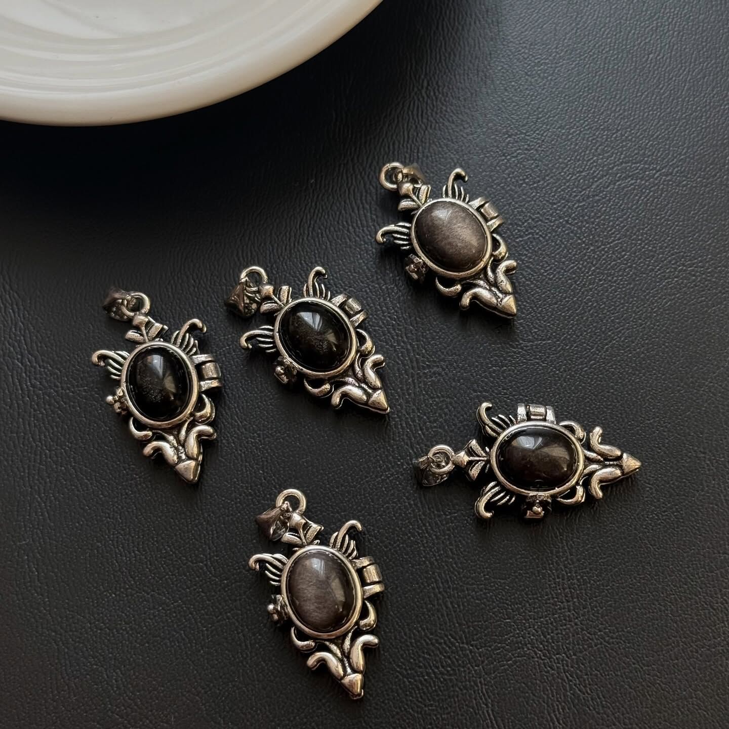 [原石] 銀曜石 項鏈吊墜