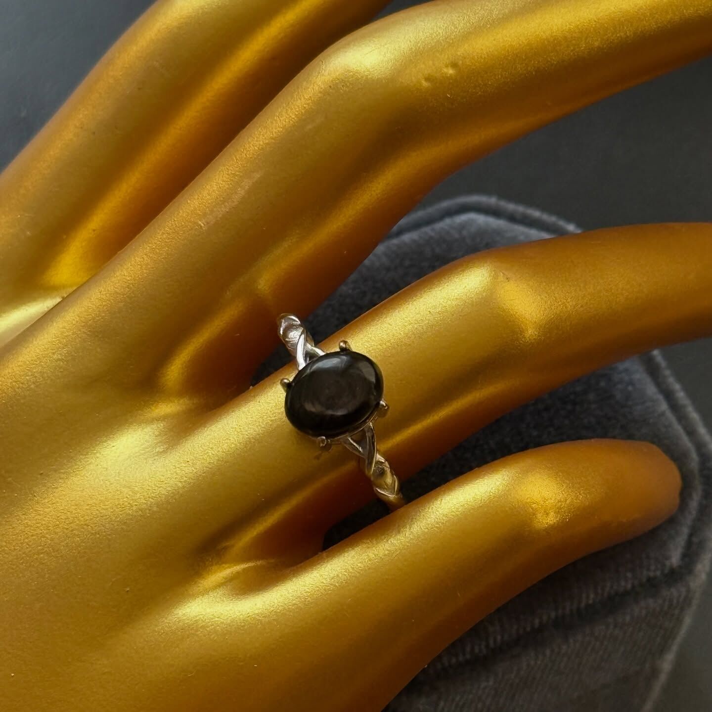 [原石] 金運石 水晶戒指