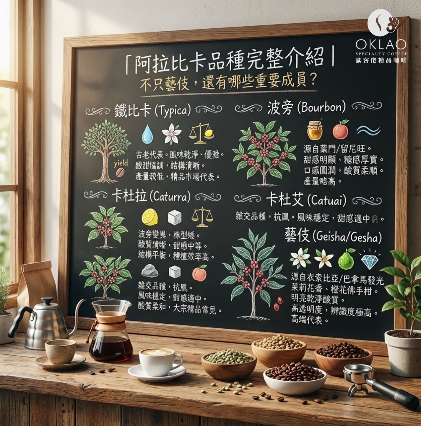 阿拉比卡咖啡 阿拉比卡咖啡好喝嗎 藝伎咖啡 阿拉比卡品種 咖啡品種 阿拉比卡與羅布斯塔差別 藝伎咖啡為什麼那麼貴 阿拉比卡咖啡特色 精品咖啡品種 咖啡豆品種怎麼分 歐客佬咖啡