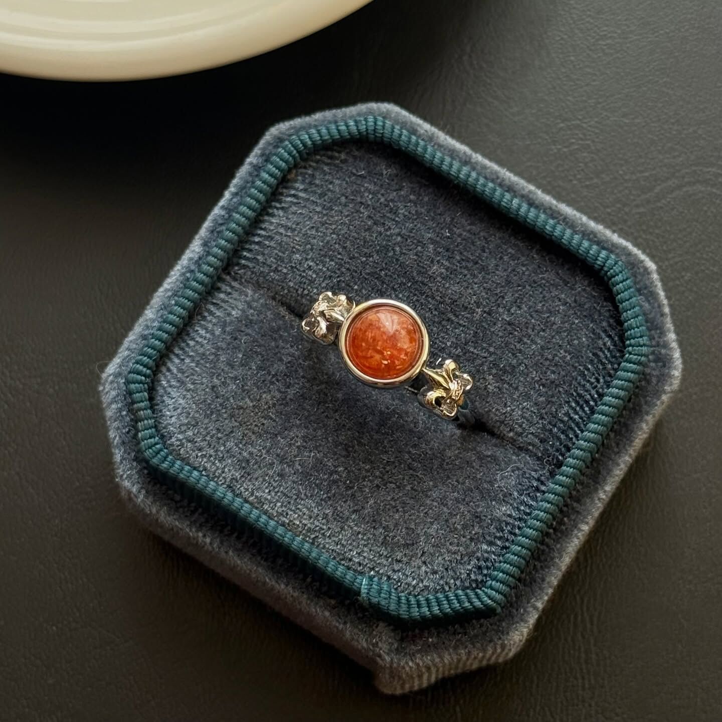 [原石] 金太陽石 水晶戒指