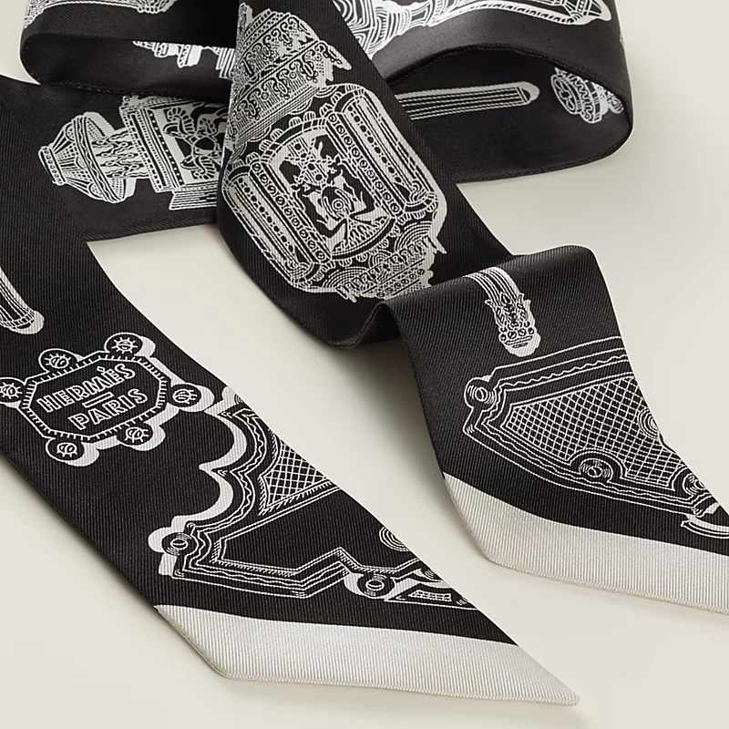 HERMES Merveilleuses Lanternes Twilly noir / blanc