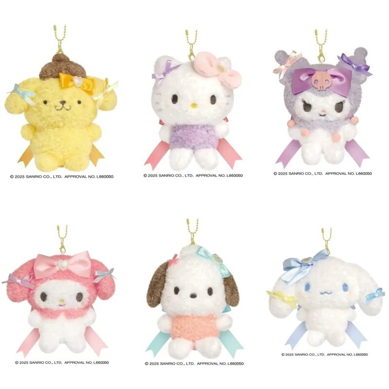 KTQ STORE ‧日本 Sanrio 三麗鷗 緞帶蝴蝶結吊飾