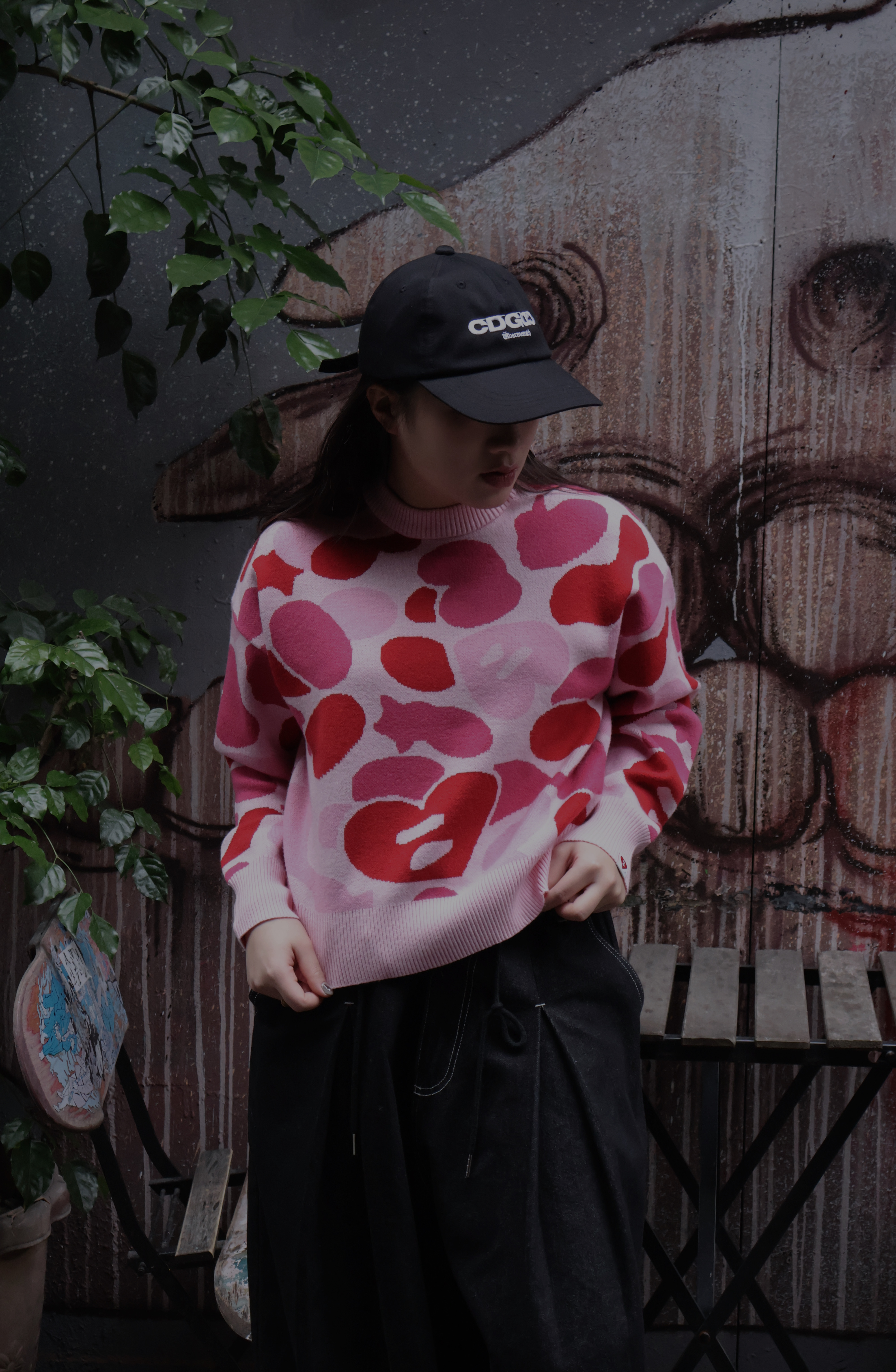 <快速出貨> A BATHING APE® 心形圖案LOGO 衛衣 針織毛衣