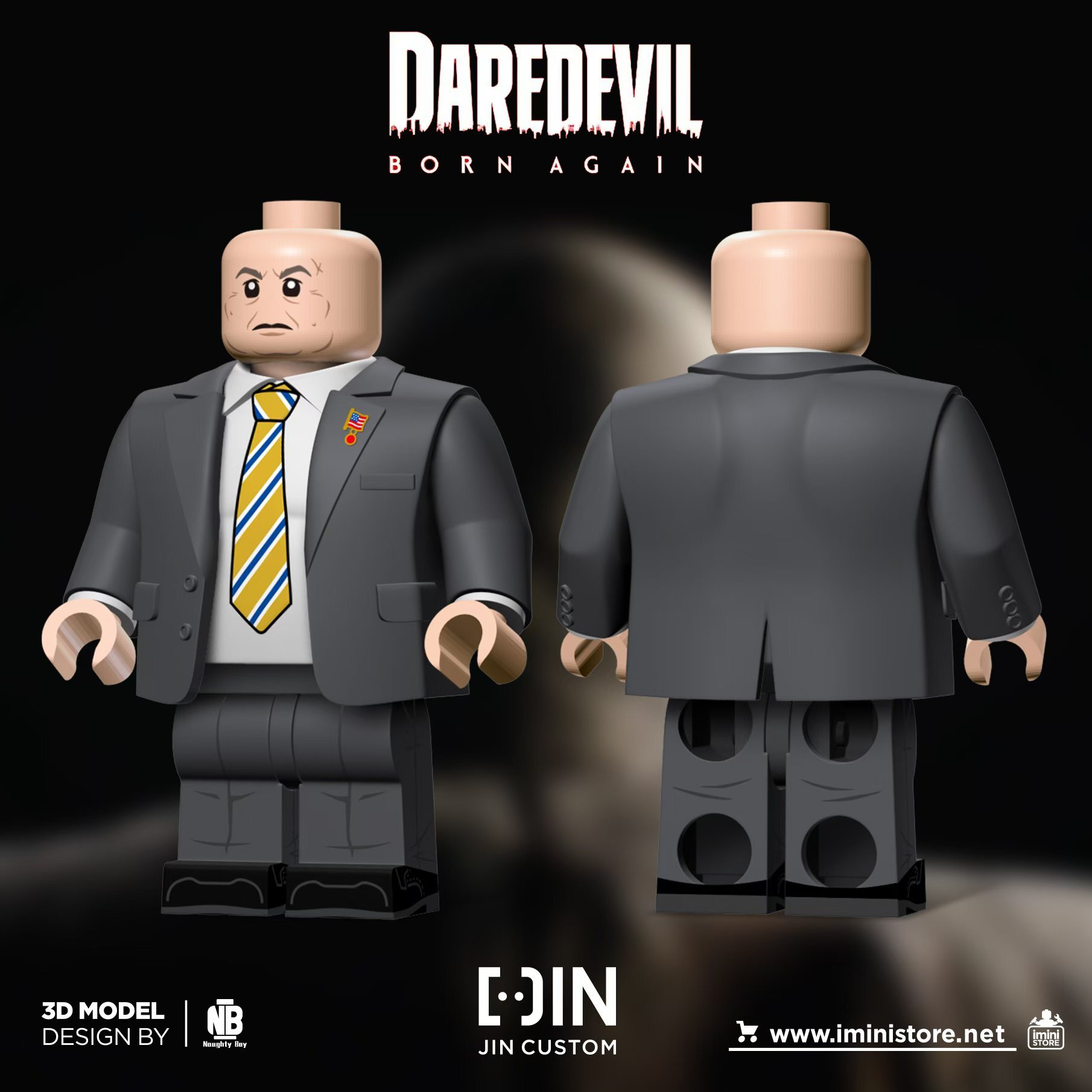 [Jin Custom][Preorder] Daredevil: Born Again - Kingpin [PADprinted]