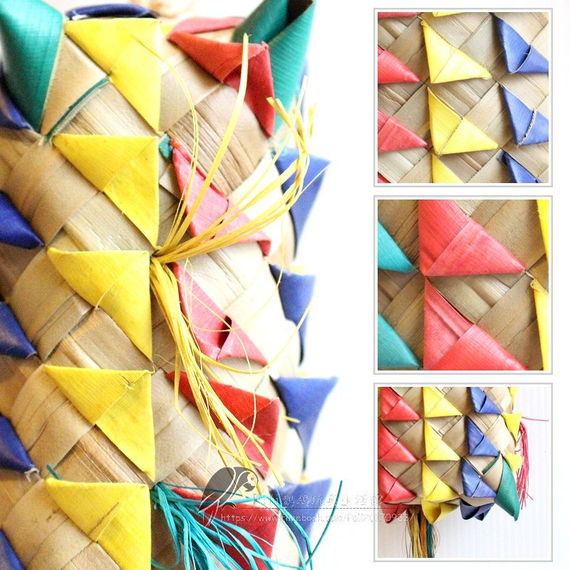 美國進口普拉尼鸚鵡玩具 棕梠葉玩具 鸚鵡消遣遊樂玩具 益智玩具 鸚鵡啃咬玩具 波力鸚鵡