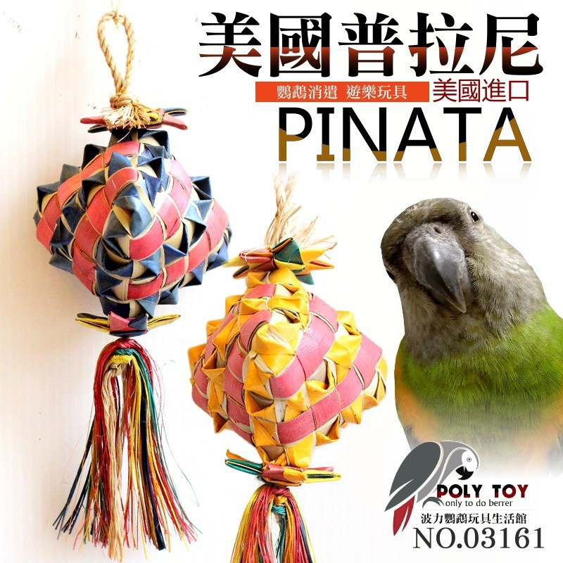 美國進口普拉尼鸚鵡玩具 鑽石棕梠葉玩具 鸚鵡消遣遊樂玩具 益智玩具 鸚鵡啃咬玩具 波力鸚鵡玩具生活館