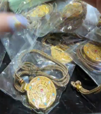 260211 - G20 真金電鍍蓮花曼陀羅圓牌繩鏈（一物一證書）