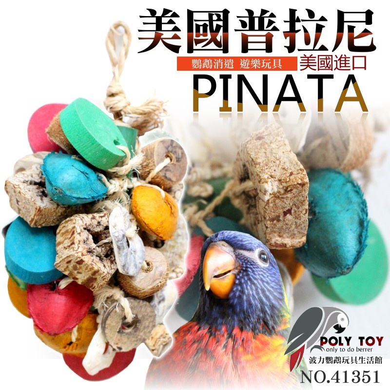 美國進口普拉尼鸚鵡玩具 綜合果實 鸚鵡消遣遊樂玩具 益智玩具 鸚鵡啃咬玩具 波力鸚鵡玩具生活館