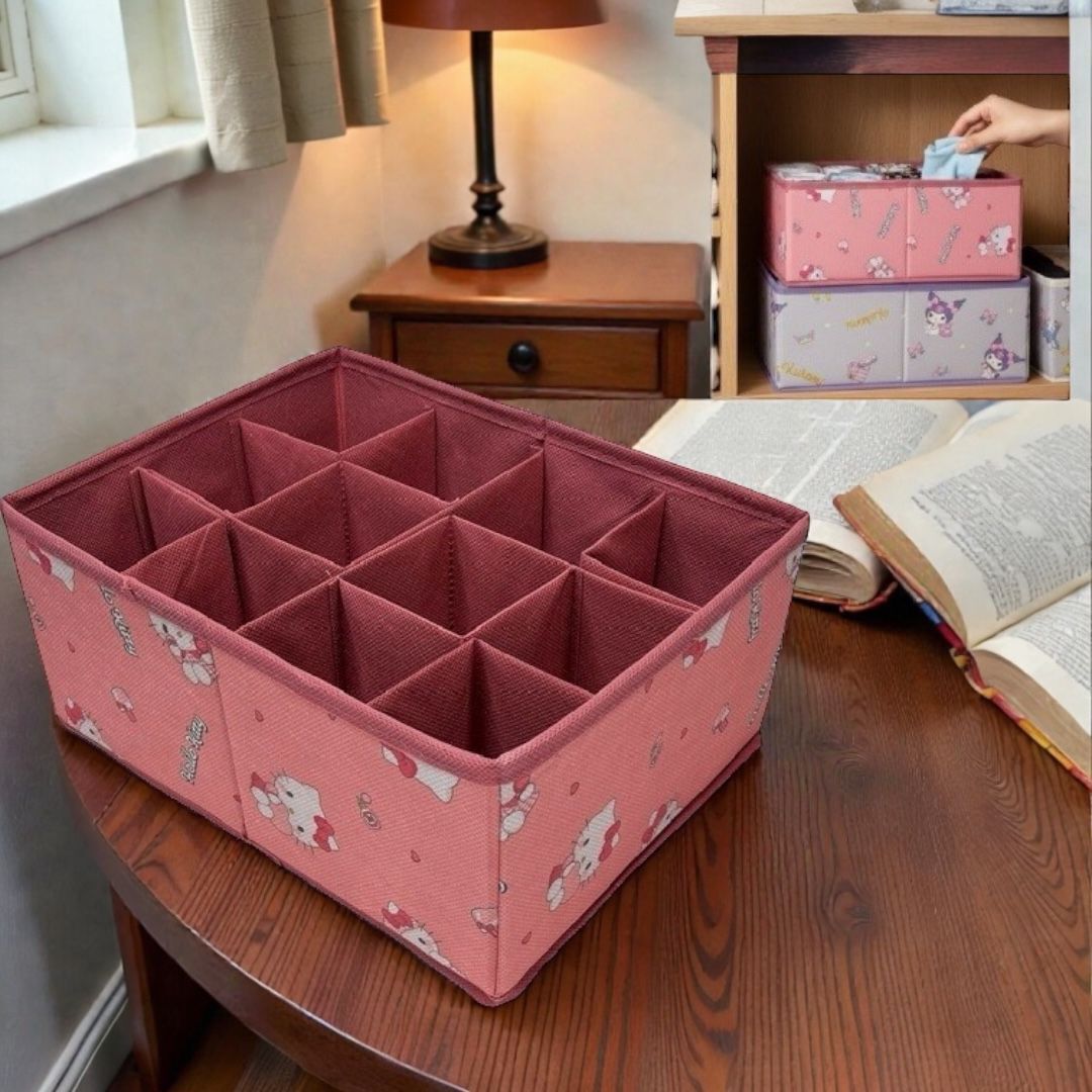 26065-KT Sanrio Hello Kitty 衣物摺疊收納盒 #TW-HS26