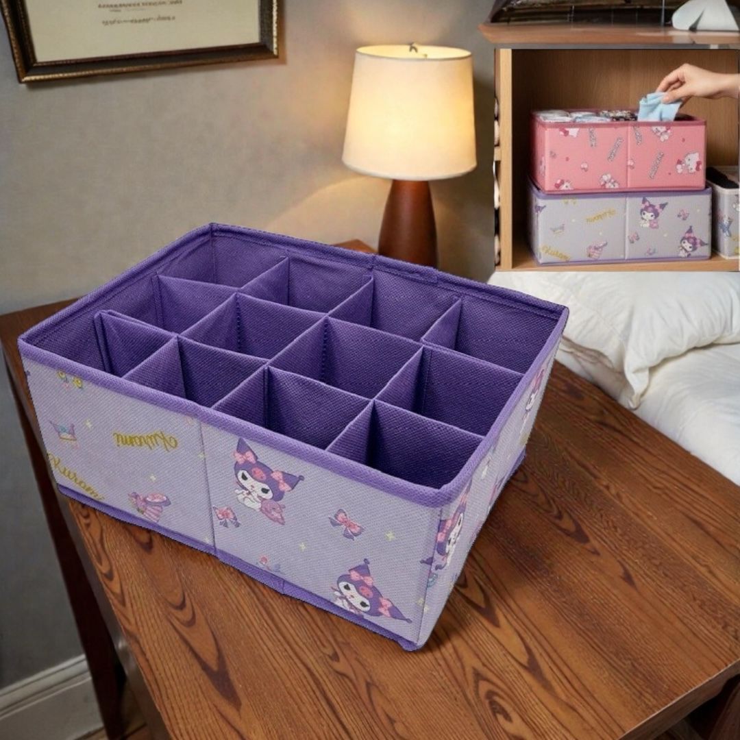 26065-KU Sanrio Kuromi 衣物摺疊收納盒 #TW-HS26