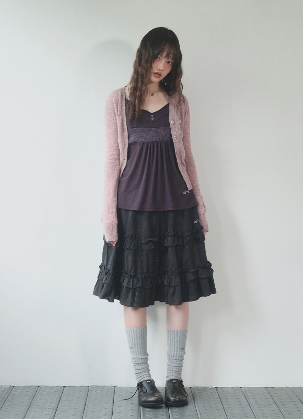 ASON CHECK 格紋 蛋糕裙 AS_P0000COB